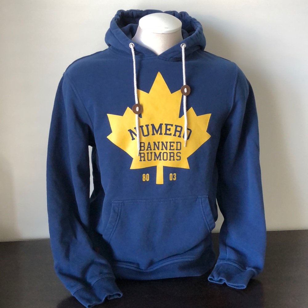 Numero Navy & Yellow Hoodie - Men’s size M